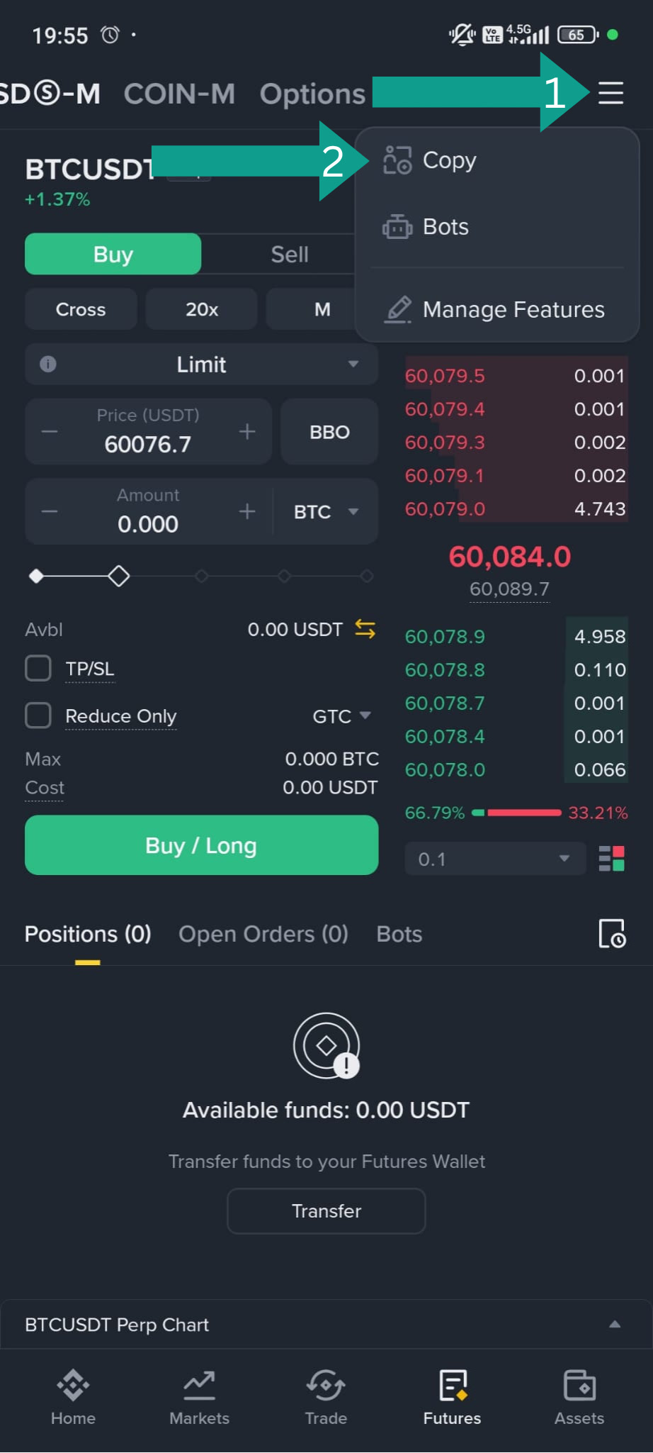 Binance setup step 2